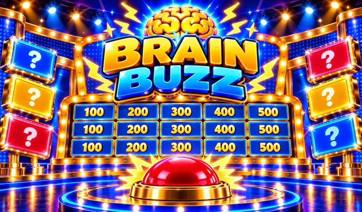 Brain Buzz — The answer-board quiz show. Fastest right answer picks next!