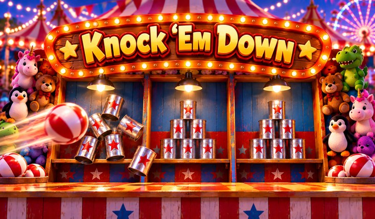 Knock ’Em Down — Aim. Throw. Win!