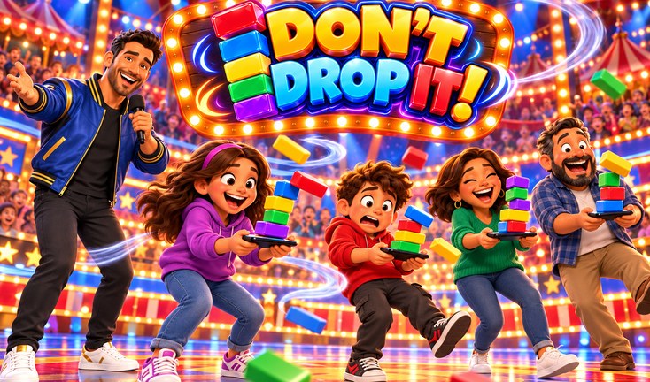 Don’t Drop It! — Hold your phone flat and keep your blocks balanced!